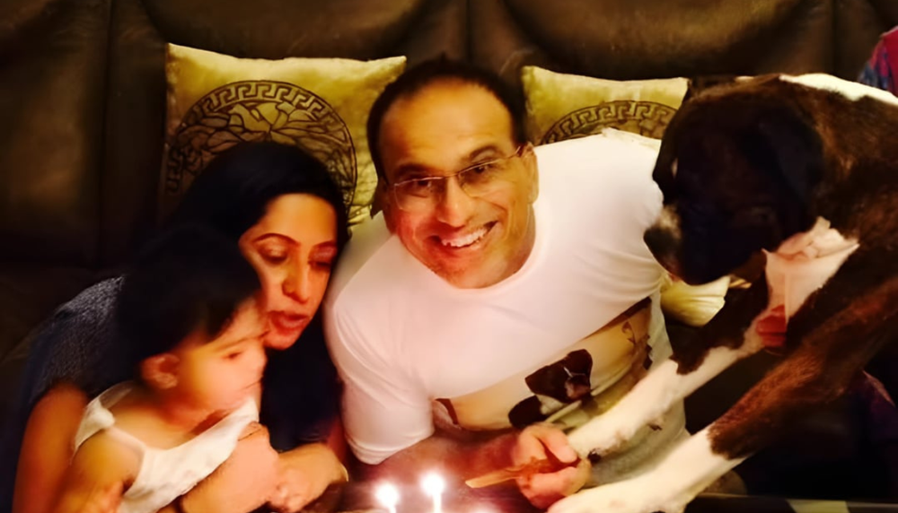 Family. Cake. Brutus, never one to miss a moment.